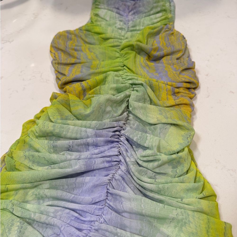 Multicolor Ruched Women's Top - Picture 3 of 3